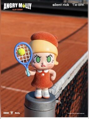 POP MART - Angry Molly Clay Court Tennis Limited Edition - 799 Worldwide